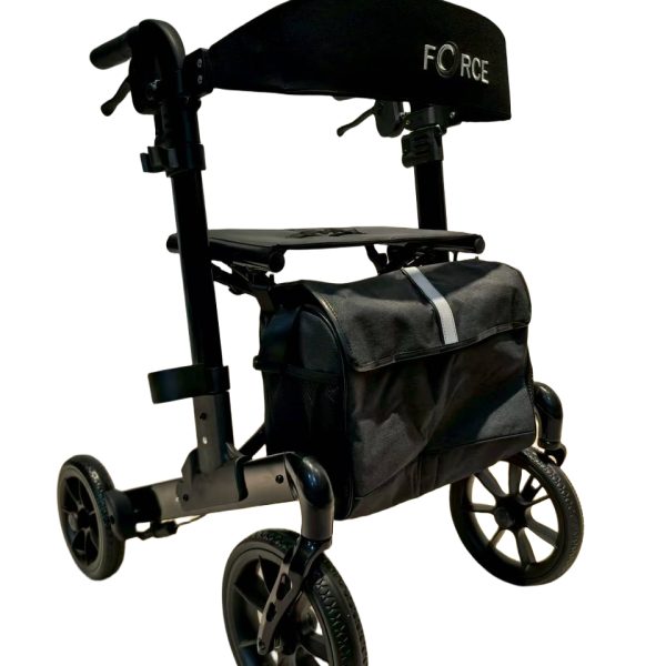 NRG Fold Flat Rollator Black